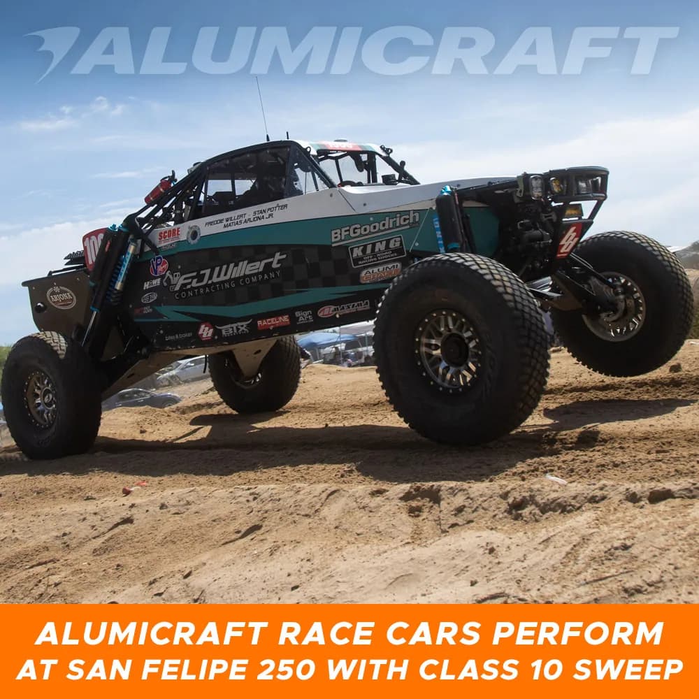 Alumicraft Race Cars Perform At 2026 SCORE San Felipe 250 With Class 10 Sweep